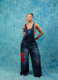 Aaliyah Dungarees - Blue Denim
