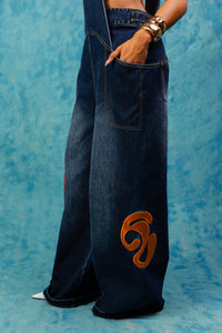 Aaliyah Dungarees - Blue Denim