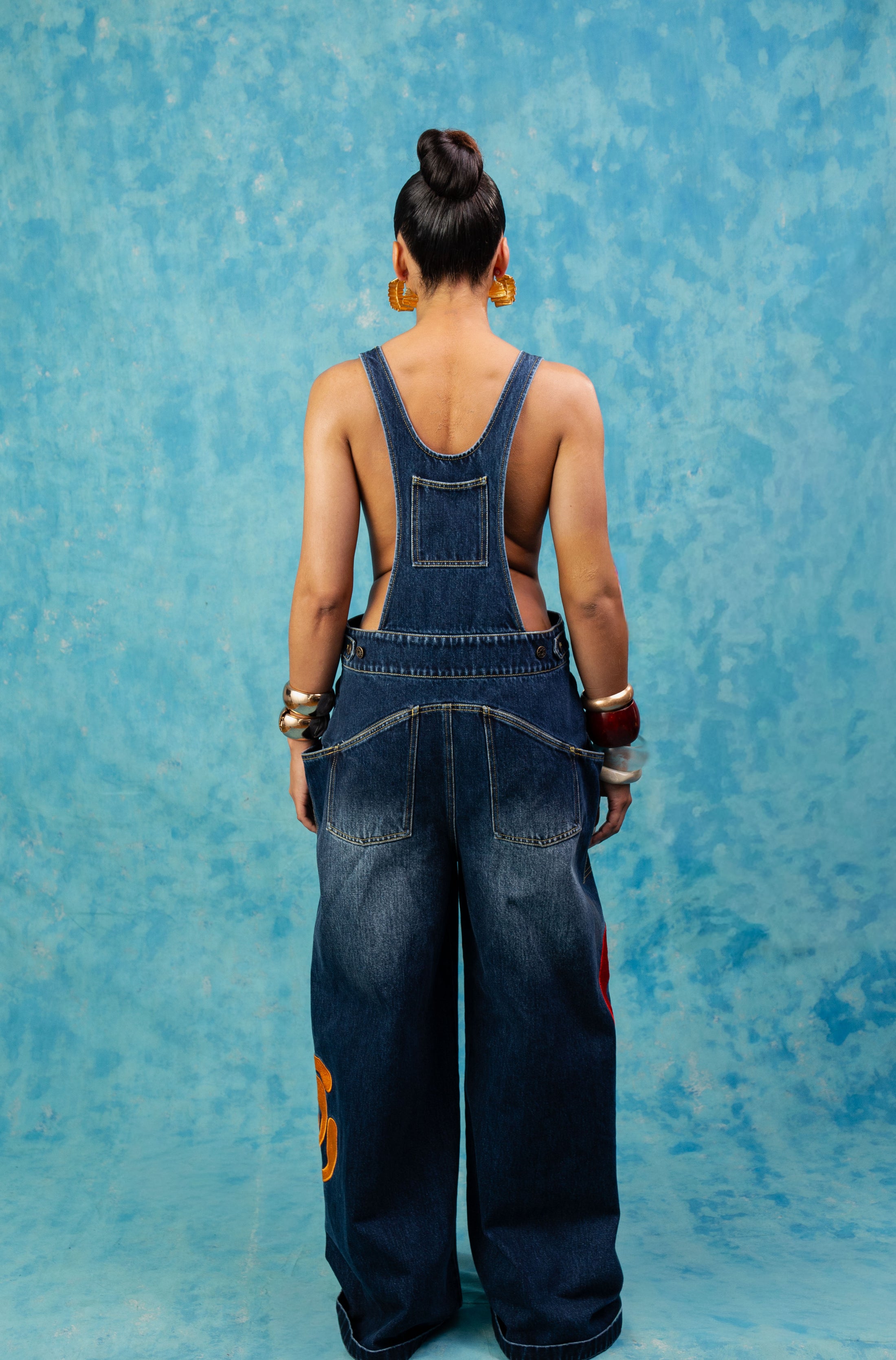 Aaliyah Dungarees - Blue Denim