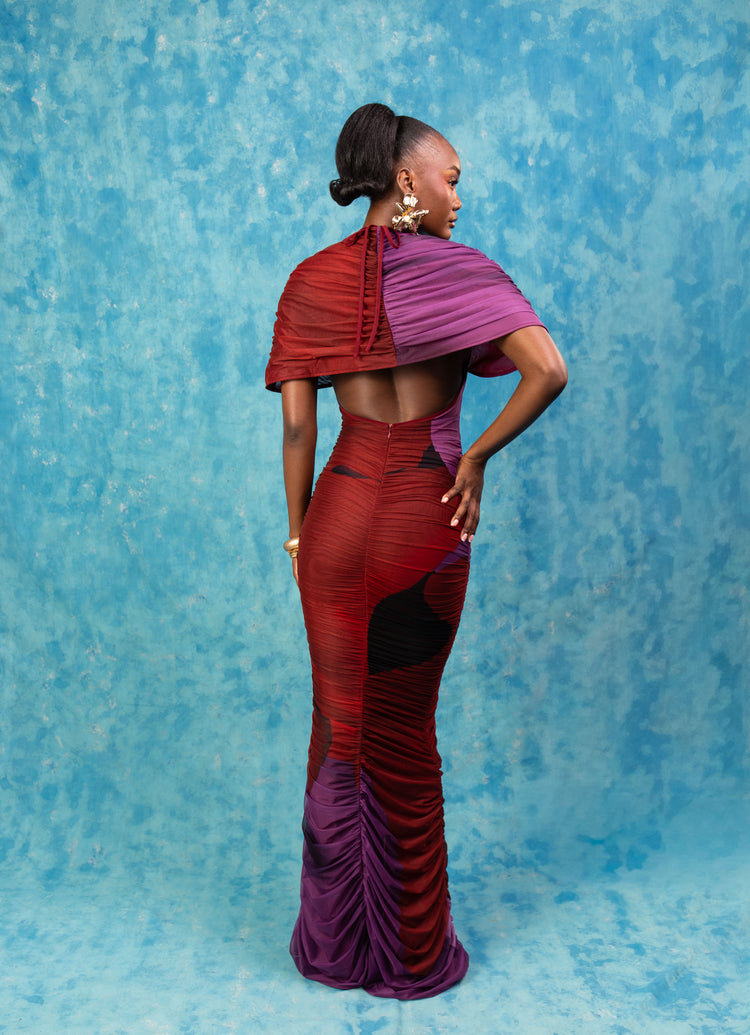 Amalia Print Maxi Dress - Ife Print