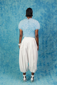 Luella Ruffle Cloud Tulle Top - Baby Blue